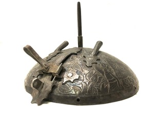lot 115 image: Ornate Antique Persian Helmet