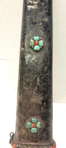 lot 149 image: Old Vintage Nepalese or Tibetan Silver Dagger