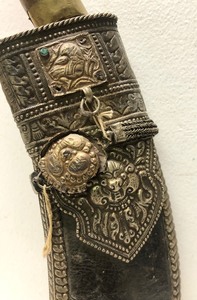 lot 151 image: Antique Nepalese Kukri Devotional Knife