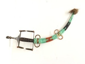 lot 155 image: Excellent Vintage Moroccan or North African Curved Blade Nimcha Sword