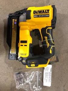 lot 4 image: DEWALT ATOMIC 20V MAX Lithium Ion Cordless 23 Gauge Pin Nailer Tool Only   Customer Returns  See Pictures