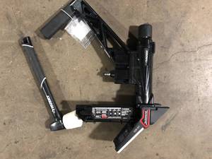 lot 5 image: Husky Pneumatic 3-in-1 15.5-Gauge and 16-Gauge 2 in. Flooring Nailer and Stapler with Quick Jam Release Customer Returns  See Pictures