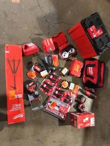 lot 42 image: Lot of Assorted Milwaukee Tools and Hardware  Customer Returns See Pictures