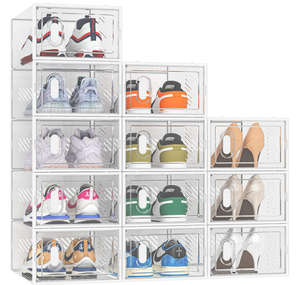 lot 113 image: SIMPDIY Shoe Box 12 Pack Shoe Storage Boxes