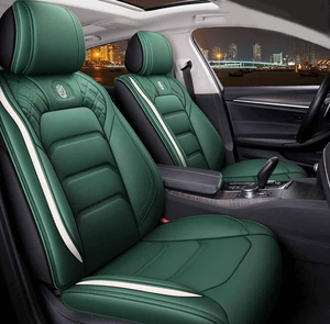 lot 115 image: YXQYOEOSO Comfortable Leather Car Seat Covers 5 Seats Full Set (Green)