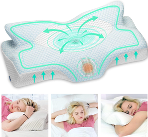lot 230 image: Elviros Cervical Memory Foam Pillow