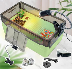 lot 248 image: Wedoelsim Turtle Tank kit 17.7L x 9.1W x 9.8H