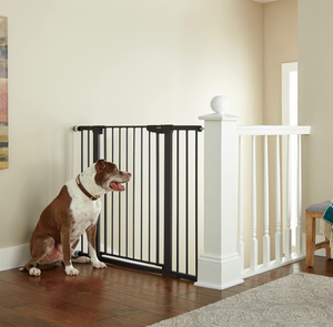 lot 314 image: Cumbor Extra Tall Baby Gate for Dogs and Kids with Wide 2-Way Door, 29.7- 46