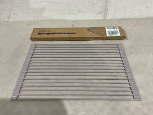 lot 335 image: Surpahs Over The Sink Multipurpose Roll-Up Dish Drying Rack