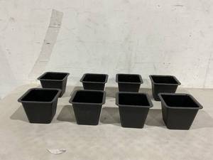 lot 347 image: LOT OF 8 6 x 5 inch pots