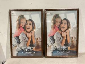 lot 349 image: Set of 2 Edenseelake 24x36 Bronze Picture Frames