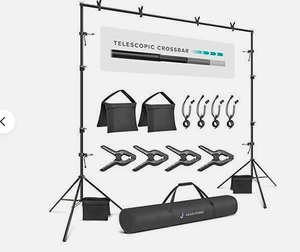 lot 288 image: Julius Studio 10.1 ft wide extrta crossbar length back drop stand