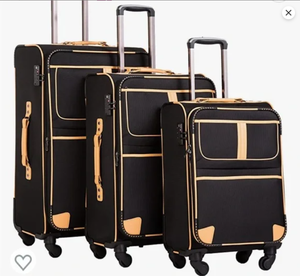 lot 14 image: LOT OF 3 Coolife Luggage 3 Piece Set Suitcase Expandable
