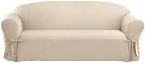 lot 141 image: SureFit Duck 1 Piece Sofa Slipcover