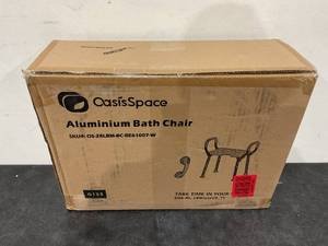 lot 272 image: OasisSpace Heavy Duty Shower Chair with Back