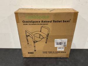 lot 151 image: OasisSpace Stand Alone Raised Toilet Seat