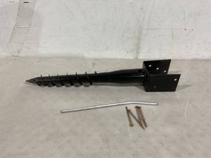 lot 434 image: Premium Ground Anchor Screw in Post Stake 27 Great for Mailbox Posts