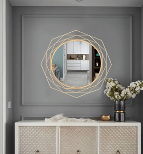 lot 362 image: Yamyeud 30 Round Wall Mounted Mirror 30L x 30W