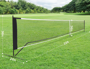 lot 374 image: DULCE DOM 22 FT Portable Outdoor Pickleball Net