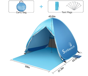 lot 388 image: SunbaYouth Pop-up baby beach tent or 2-3 Person