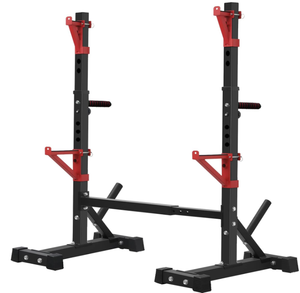 lot 27 image: CANPA Squat Rack, Adjustable Barbell Rack Strength Training Barbell Stand 600lbs