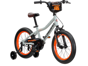 lot 32 image: Schwinn Scorch Boys Bike with Training Wheels, 16 Wheels, Grey