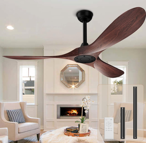 lot 43 image: KASASS Outdoor Ceiling Fan, 52 Inch Remote Control Ceiling Fan