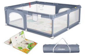 lot 62 image: COLIBEN Baby Playpen with Folding Mat