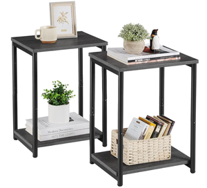 lot 153 image: VASAGLE Side Tables Set of 2