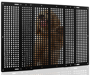 lot 165 image: RV Screen Door Protector for Dogs, Adjustable Aluminum Alloy RV Entry Grille Protectors