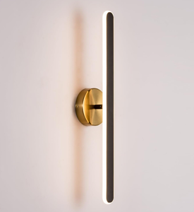 lot 171 image: KAUDGHY Bathroom Vanity Light Fixture Black and Gold Vanity Light Modern Dimmable Wall Sconce
