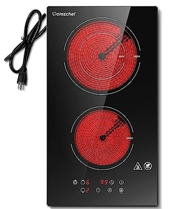 lot 175 image: AMZCHEF 2 Burner Electric Cooktop 12 Inch