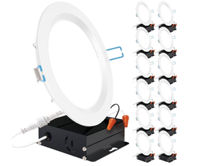 lot 69 image: LOT OF 10 Sunco 6 Inch Ultra Thin LED Recessed Ceiling Lights Slim, 6000K