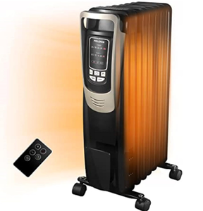 lot 73 image: PELONIS Oil Filled Radiator Heater Luxurious Champagne