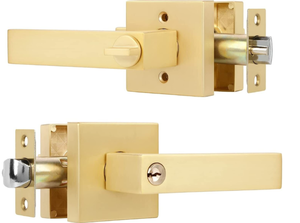 lot 77 image: LOT OF 10 Door Handle Set Left Door Lock Set Model 3503SB-ETKA
