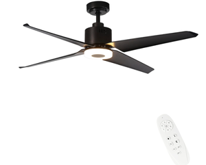 lot 79 image: FINXIN Indoor Ceiling Fan Light Fixtures Black