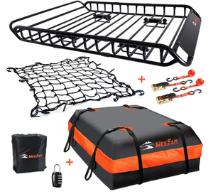 lot 81 image: MeeFar Roof Rack Carrier Basket Universal Rooftop