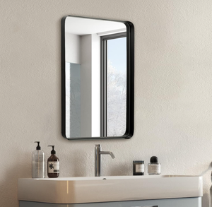 lot 98 image: ANDY STAR Black Bathroom Mirror for Wall