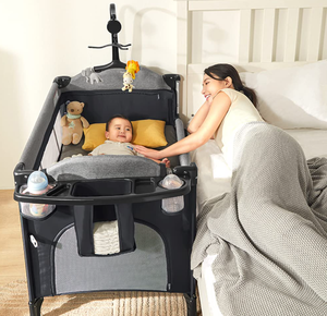 lot 100 image: MMBABY 5-in-1 Pack and Play Portable Crib for Baby