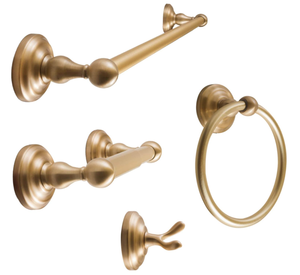 lot 471 image: SENTO ROBIKI Modern Gold Bathroom Hardware Accessories Set