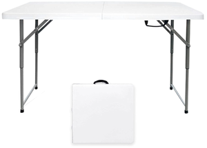 lot 472 image: Go-Trio 4 Foot Folding Table Adjustable Height