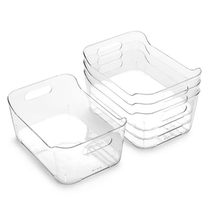 lot 491 image: BINO  Plastic Organizer Bins, Small - 4 Pack