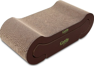 lot 496 image: Catify Lounger Cardboard Catnip Scratcher Cat Toy