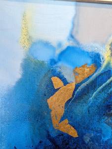 lot 65 image: Vibrant Abstract Oil on Canvas Painting by Robert Lawson