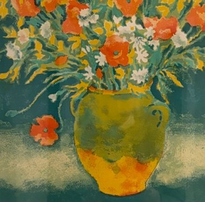 lot 111 image: Andr Vignoles Floral Limited Edition Print