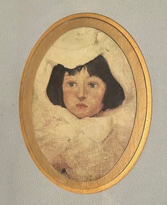 lot 117 image: Vintage Victorian Style Framed Portrait Print