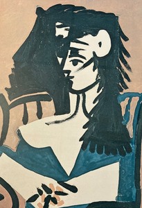 lot 248 image: Jacqueline Framed Print by Pablo Picasso