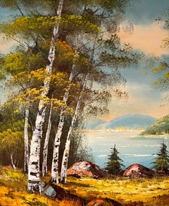lot 250 image: Stunning Scenic Original Painting by Bany