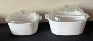 lot 345 image: Corningware, Pyrex and Rubbermaid Glass Grouping