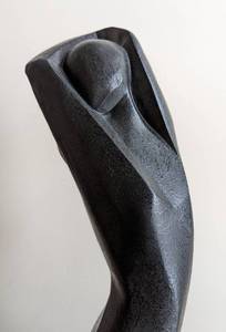 lot 48 image: Abstract Figural Sculpture on Marble Base